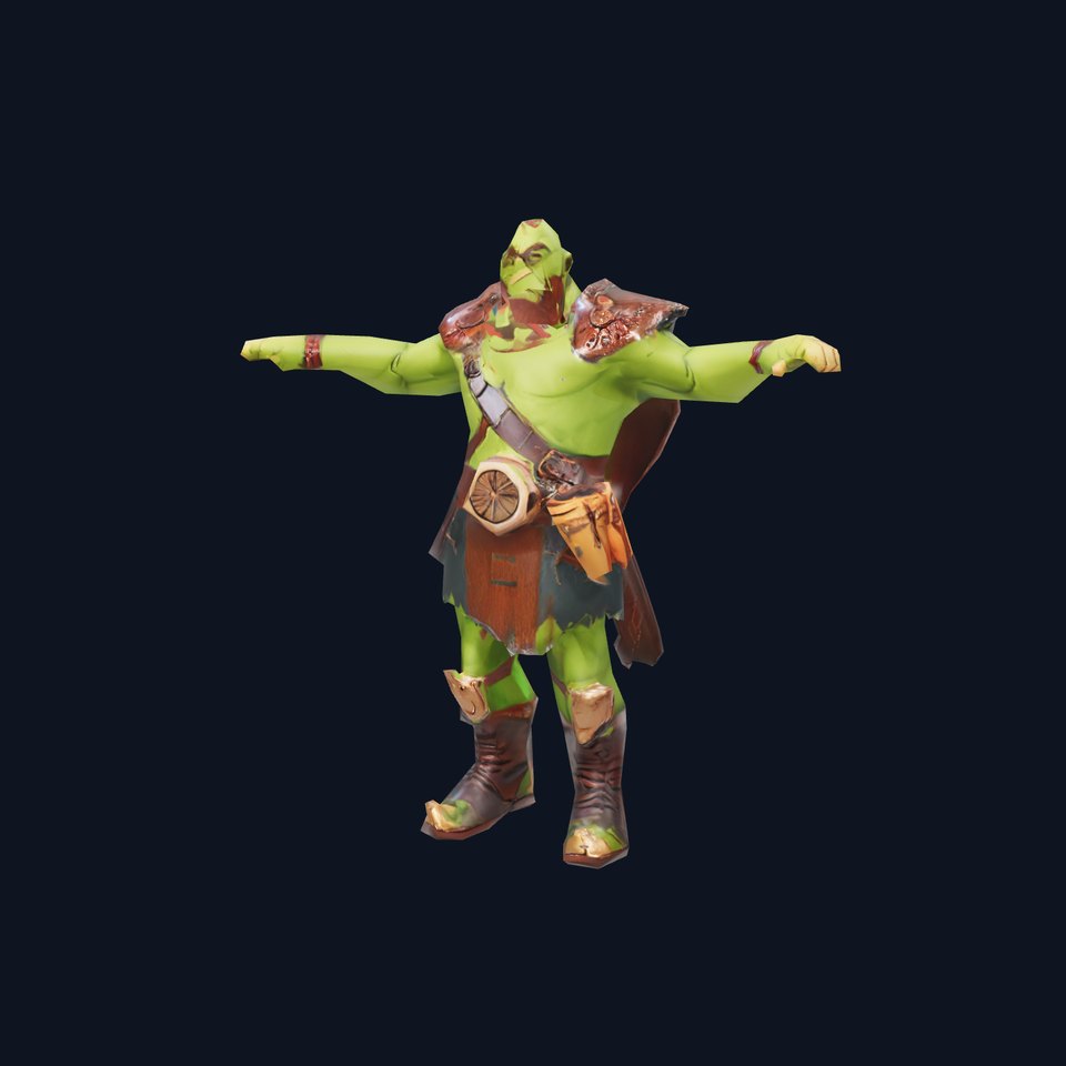 Green Orc Character model pack